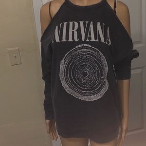 Off the shoulder sweatshirt